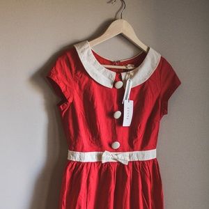 BRAND NEW red vintage style tulle dress